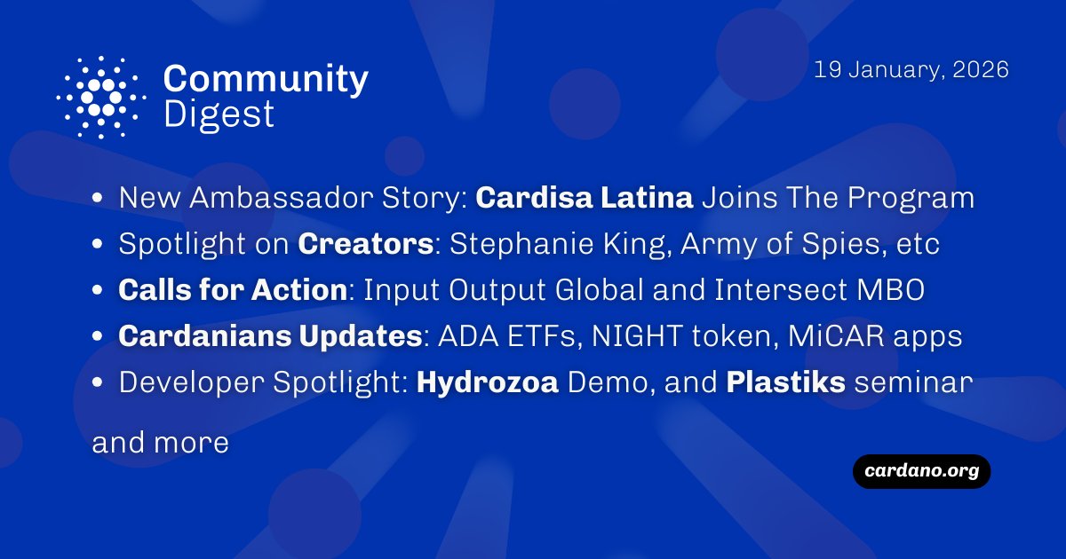 Cardano Community tweet media