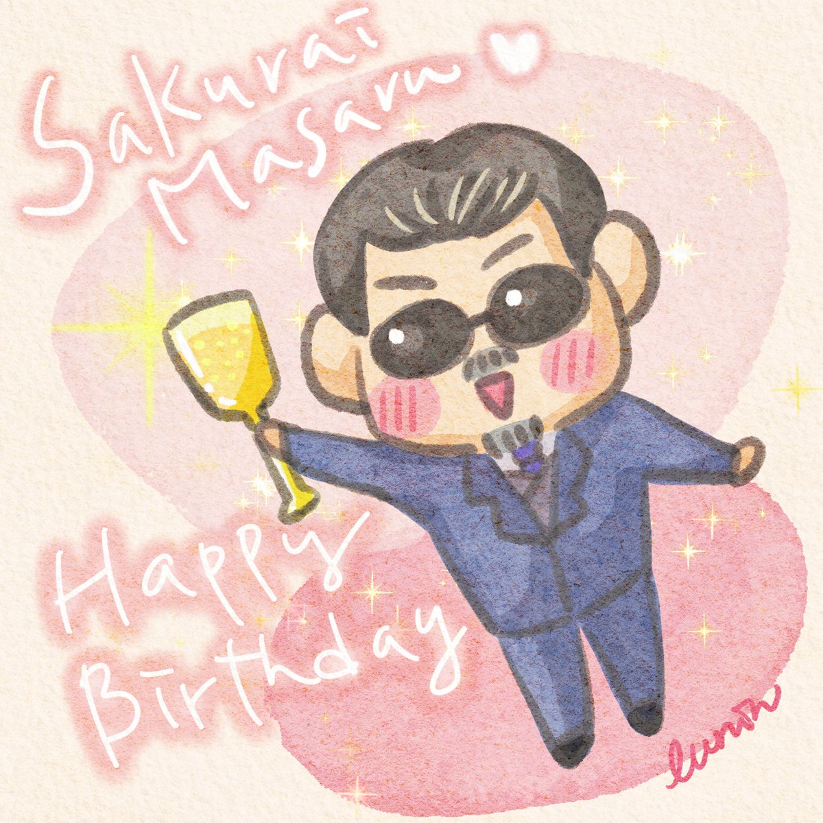 hyuga_lunin's tweet photo. 桜井さん、お誕生日おめでとうございます！
その美声はこの世のお宝です
今年もツヤツヤな歌声を聞かせて
かわいいダンス姿を見せてくださいね💖
#桜井賢誕生祭2026 #THEALFEE https://t.co/46cBfZUS2l