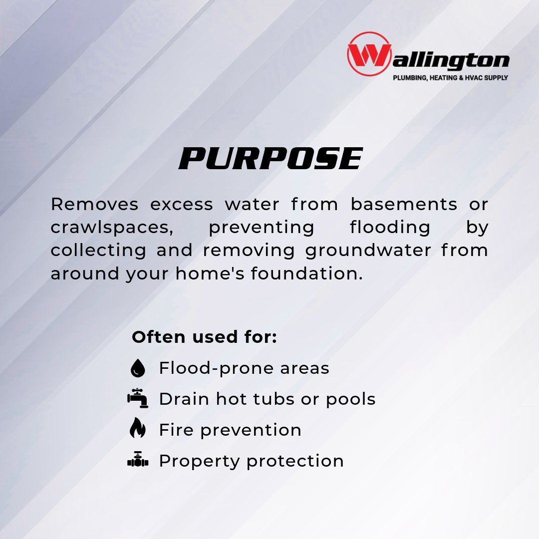 WALLINGTONPLUMB's tweet photo. 💡 Pro Insight: The top reason for winter basement floods? A frozen sump pump line! 🧊🚫 When it freezes, water backs up into your basement. Protect your home! Talk to the experts at Wallington today! #SumpPump #PlumberLife #TradeSkills #ProInsight #WallingtonPlumbingSupply https://t.co/R0UYFwXbEf