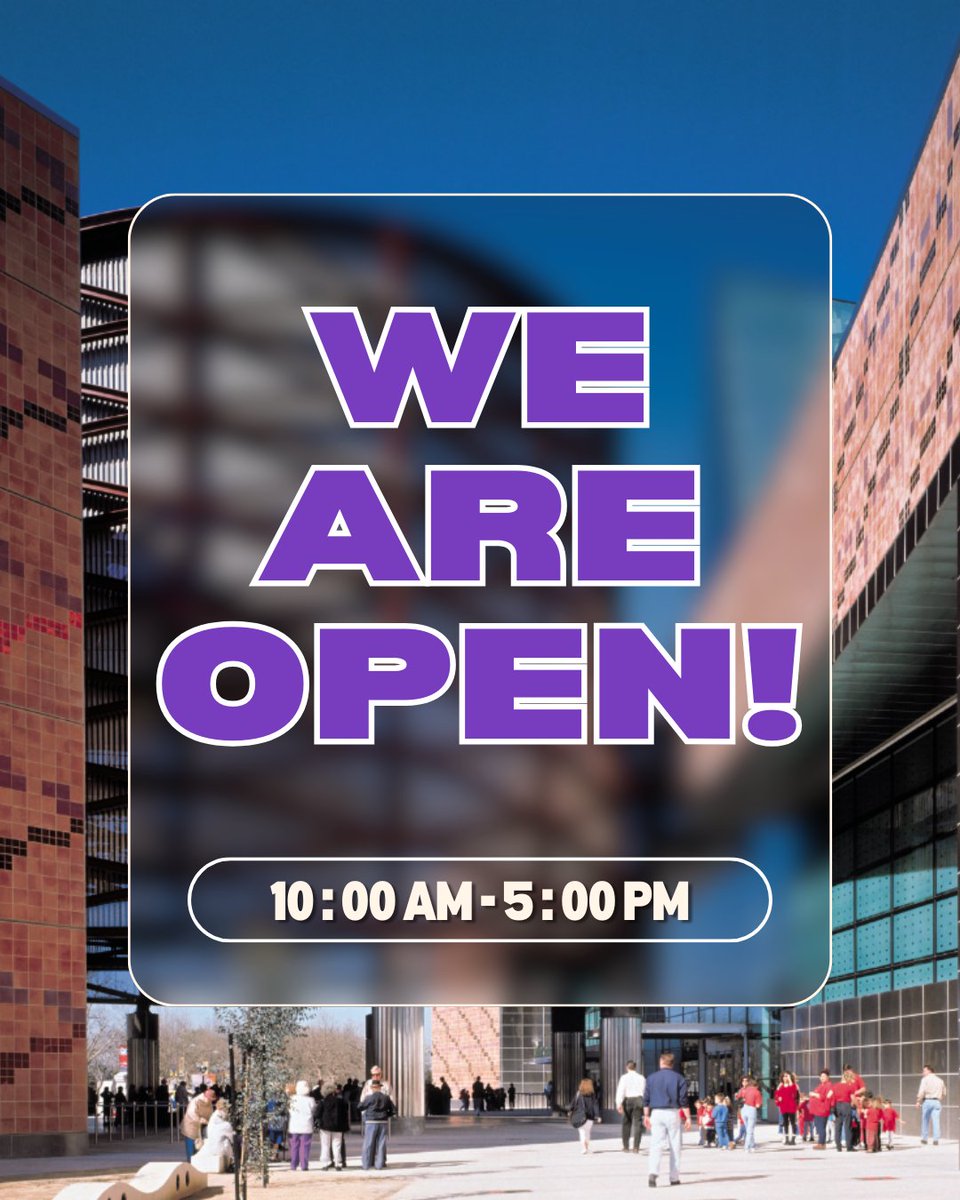 We are OPEN today! Spend the day with us at the Science Center. ⚛️

👉 Here's what you need to know for your visit:

⏰ Open 10 am to 5 pm

📍 Located in Exposition Park
🆓 All core exhibit galleries are included with FREE general admission, as well as GAME ON!
