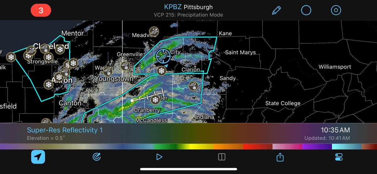 DTobinWX's tweet photo. Today’s warned snow squall. #pawx #snowsquall #snow @NWSPittsburgh @NWSStateCollege @NWSWPC https://t.co/ABF57E2PcA