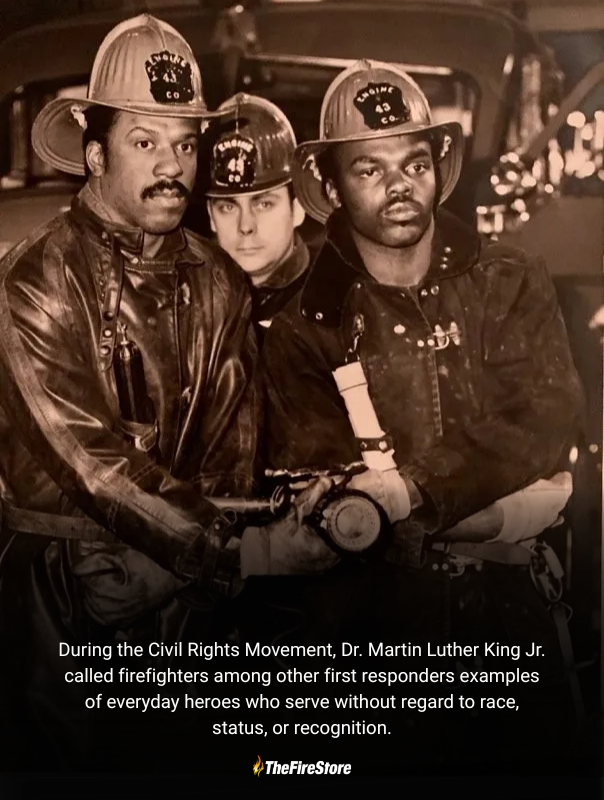 Today, we honor Dr. Martin Luther King Jr. and the values of service, courage, and equality that firefighters live every day.

In recognition of MLK Jr. Day, take 10% off sitewide with code MLK10.

Exclusions apply.