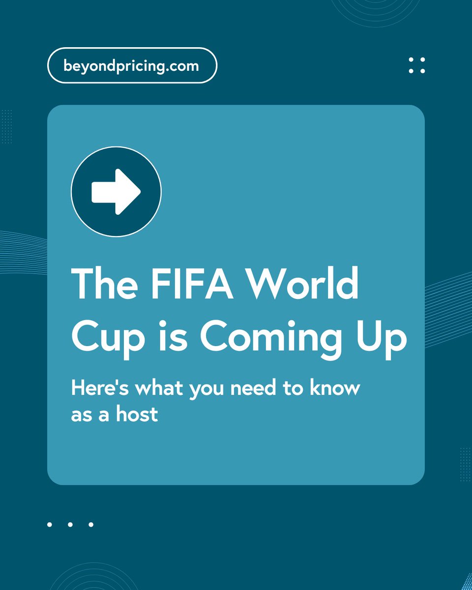BeyondPricing's tweet image. World Cup 2026 isn’t a future problem, it’s a right-now opportunity. Early demand signals are already showing up in STR data.

👉 Dive into the trends with the link: bit.ly/45XjgWC

#airbnbtips #shorttermrental #realestateinvesting #rentalincome #airbnbhost