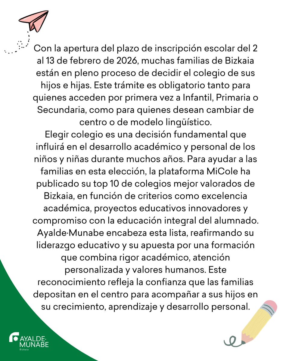 Colegio Ayalde-Munabe tweet media
