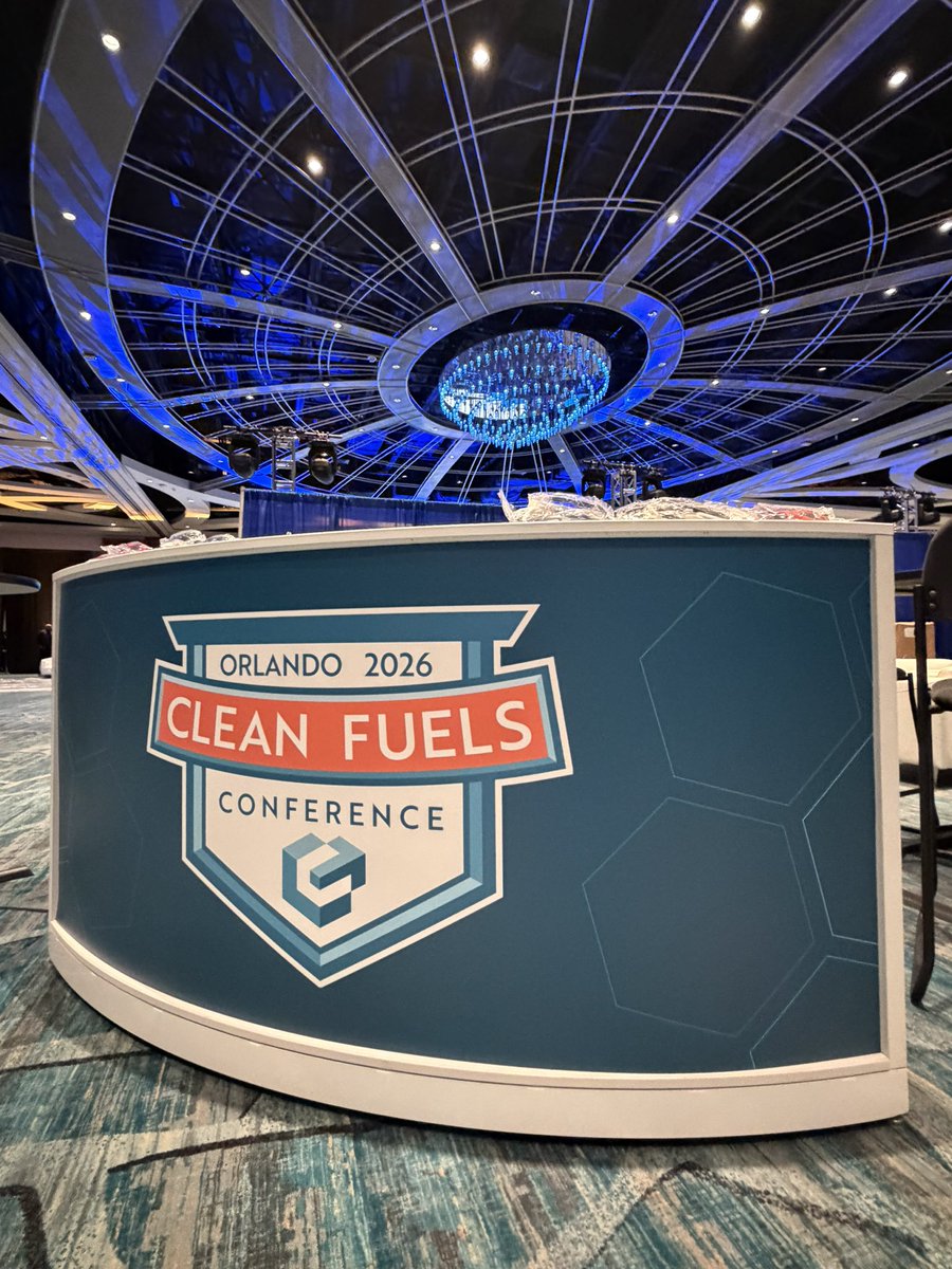 CleanFuelsAA's tweet photo. We’re thrilled to be in Orlando to kick off the 2026 Clean Fuels Conference! Choose from two pre-conference sessions this afternoon to learn the basics of clean fuels and key funding opportunities beginning at 4:00 p.m. 

Behind the scenes, our team is hard at work getting everything ready for a week of innovation and collaboration. Be sure to download the conference app to stay connected, and we’ll see you soon! 

#CleanFuels26