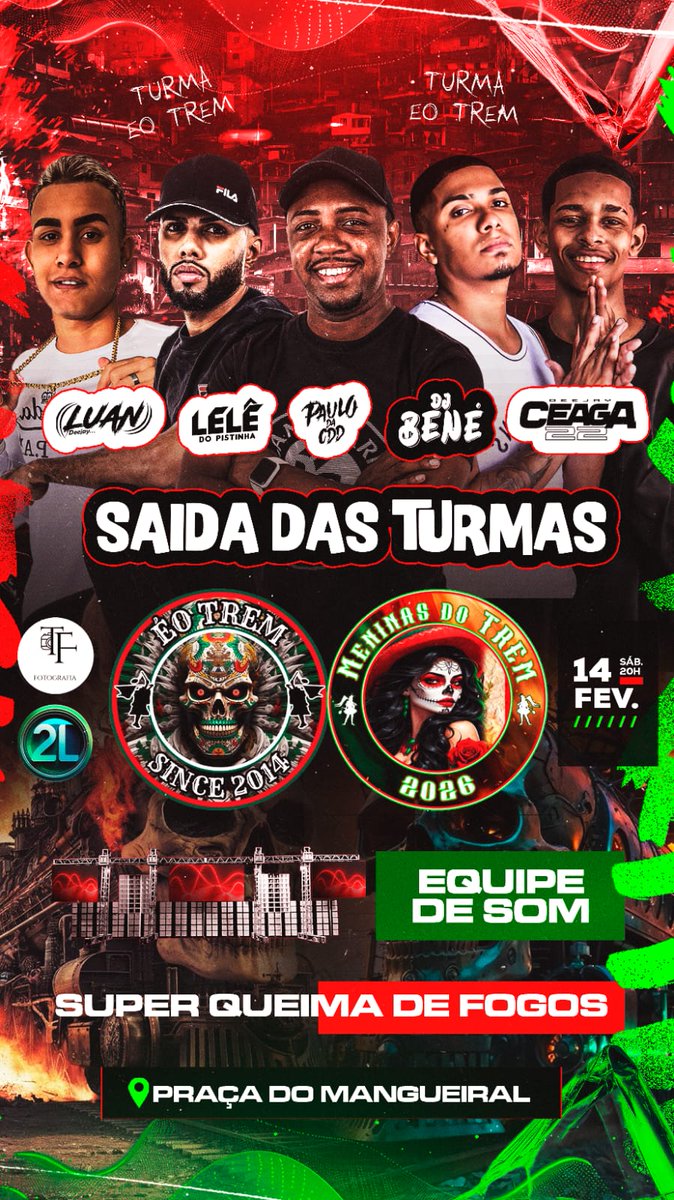 Sábado de Carnaval é tudo com nós,  todas as turmas serão bem vindas 🥳🔥