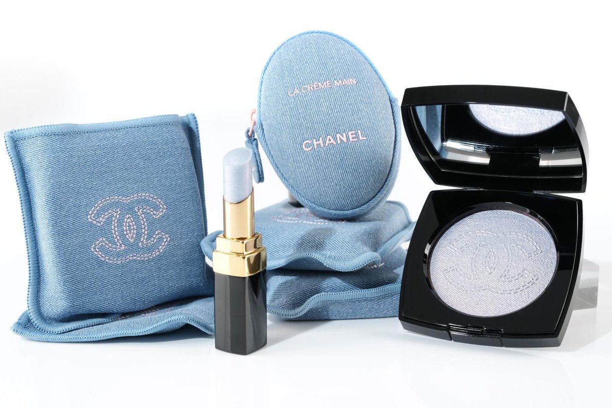 ねぇ CHANELの春コスメ、さすがに可愛すぎん！？！デニムのポーチ付き