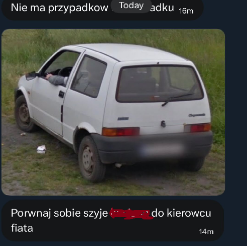 maciek4444's tweet photo. Kto by się spodziewał, że dziś w południe przeczytam DM'y od ziomka, który woli pozostać anonimowy na temat sprawy Iwony Wieczorek i kierowcy Fiata, do którego najprawdopodobniej udało mu się dojść.

Dziś 20-21 postaram się to Wam wszystko wrzucić, a ty @ELTheSpecialOne czytaj PV https://t.co/i20QLuwFM5
