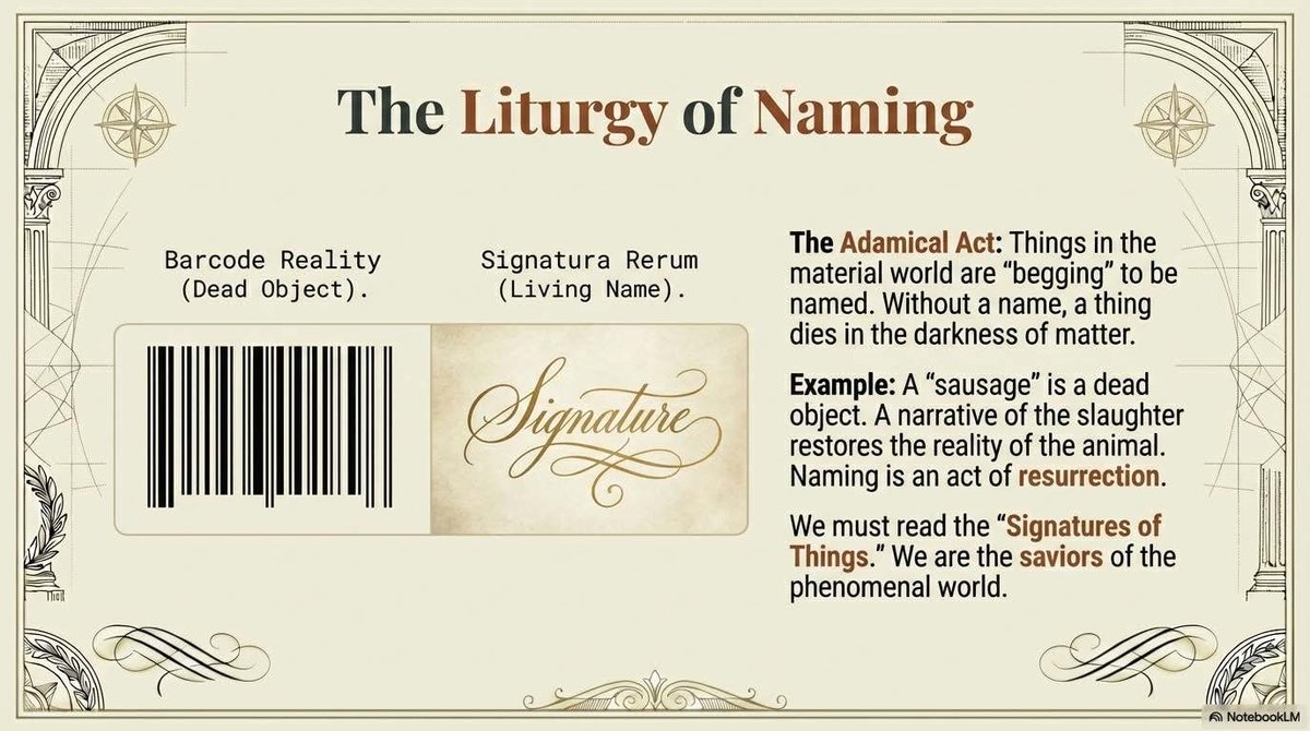 asicjk's tweet image. 15 steps to understanding @AGDugin 

Step 13

#Humans are the caretakers of meaning.
By naming the #world well, we save it from becoming #silent, #empty, and #dead. Reality comes alive through language. When we name with care, we restore meaning to the world we live in.