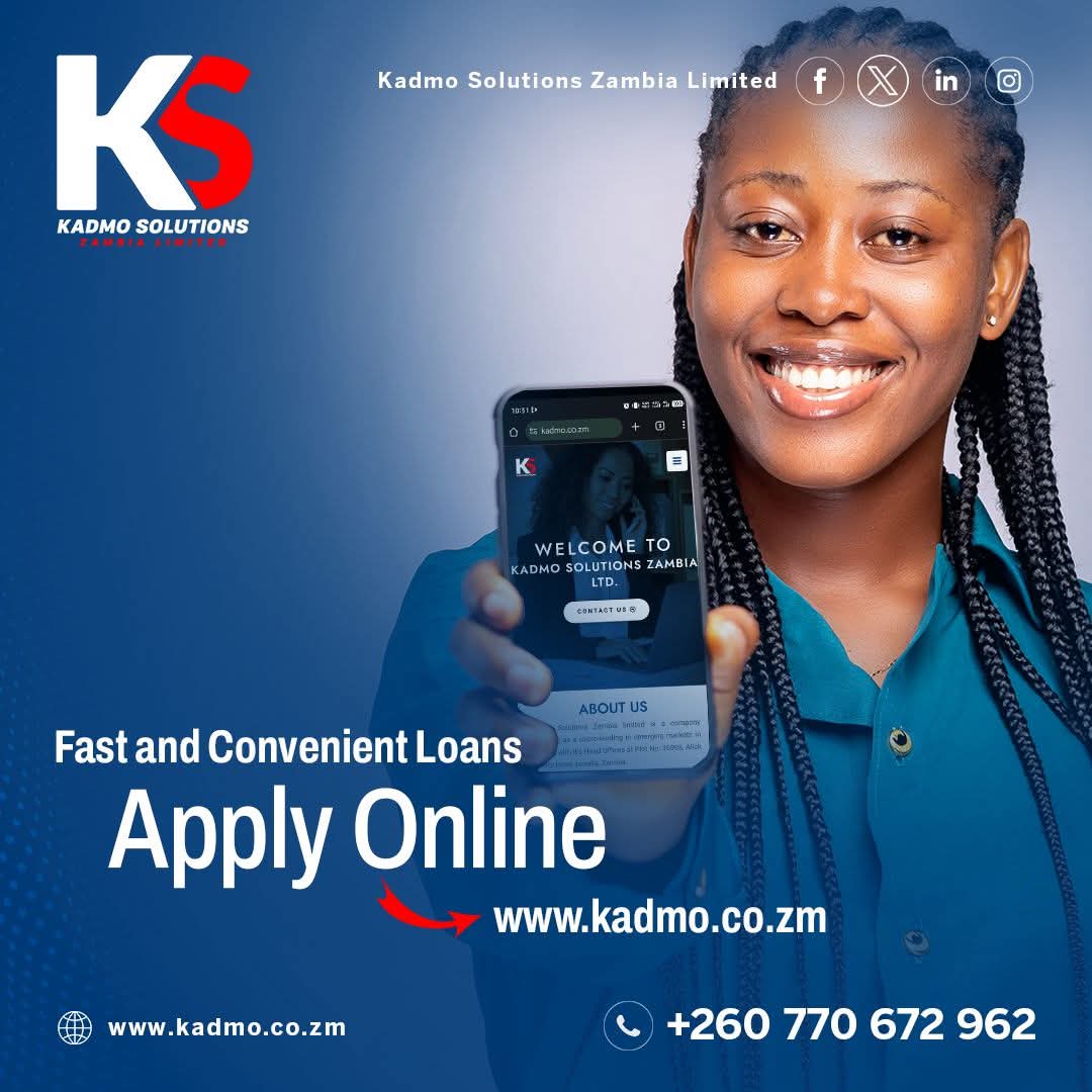 Mondays hit different when money stress is handled. Contact us today on +260 974 226 577 or APPLY ONLINE by visiting kadmo.co.zm

Terms and Conditions Apply.

#NewWeek #GatewayToFinancialSolutions #KadmoSolutions