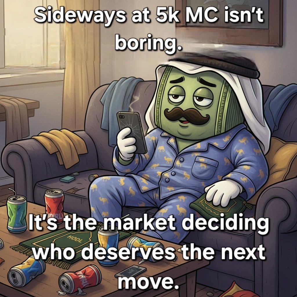 BrokeHabibi's tweet photo. Sideways at 5k MC isn’t boring.
It’s the market deciding who deserves the next move.
No paid hype.
No rushed listings.
Just conviction building quietly.
Those who understand… stay.
Those who don’t… watch.
#fulus #solana https://t.co/Abzrspa6Fe