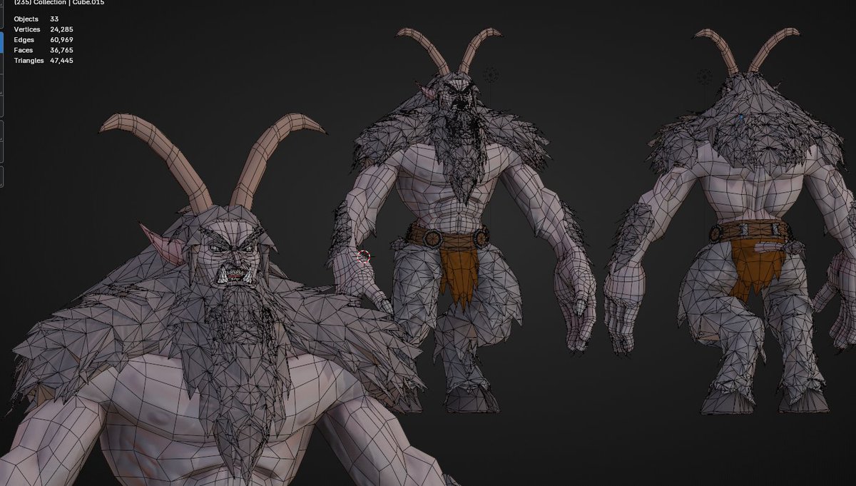 TheRealRepeat1's tweet photo. Darkfiend
For Chronicles of Eldoria
13k tris

#Blender #3d #3dModel #BlenderSculpt #SubstancePainter https://t.co/xmVSoZTC35
