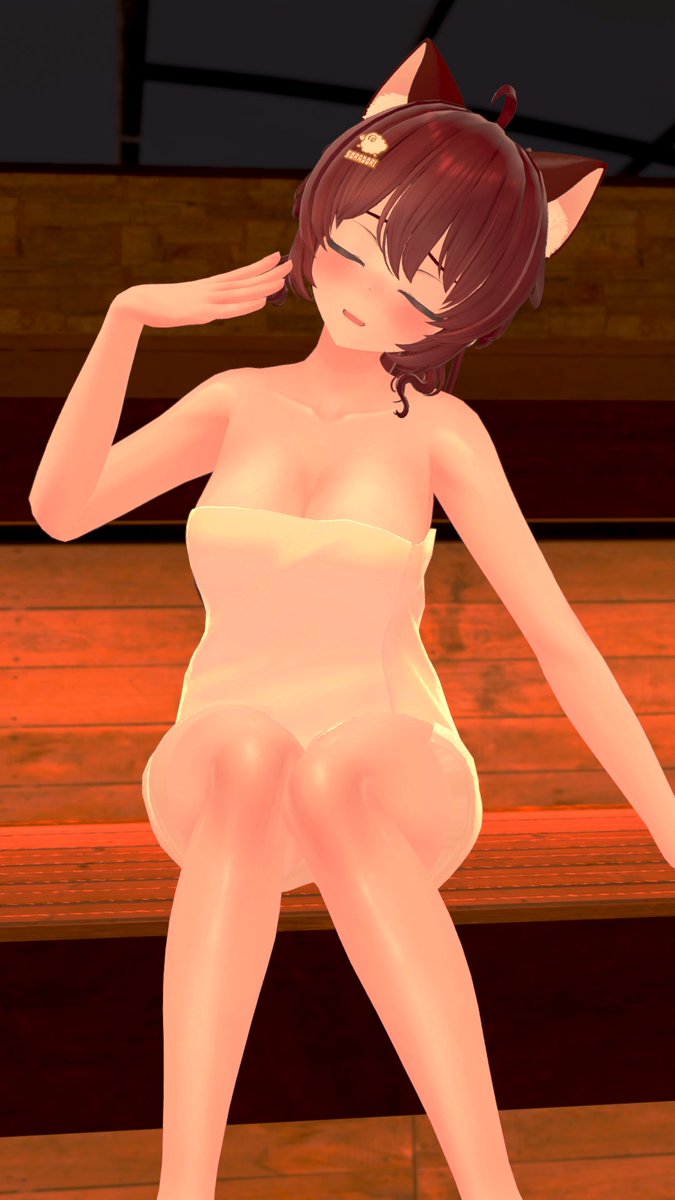 おはゆっ！♡
今日の写真は「サウナ暑い〜！」的なやつ！
#そらドリ #アイラVふぉと