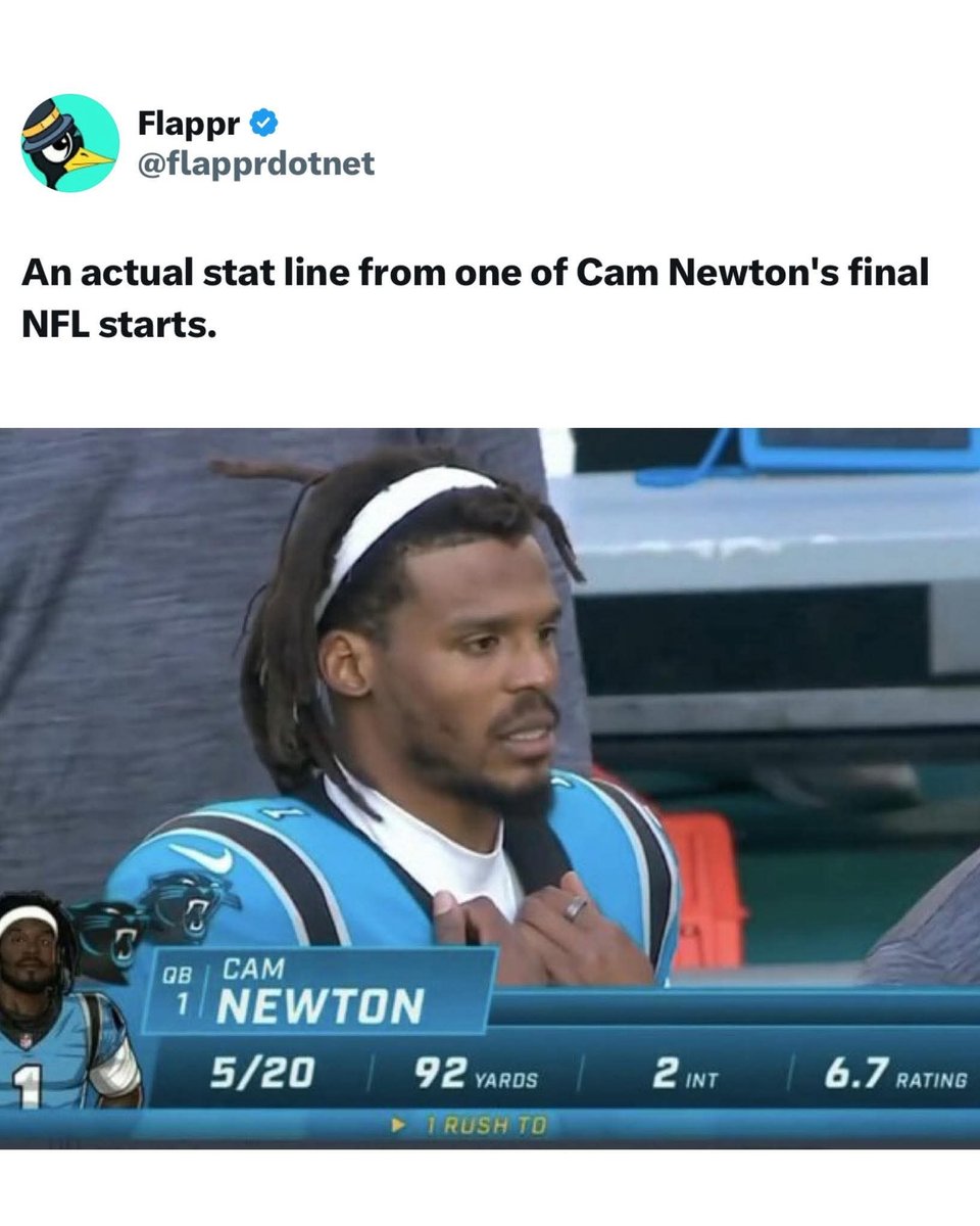 arab_kyle's tweet photo. @CameronNewton Might want to chill out on blaming Allen. Garbage boy. https://t.co/e0HZqMpXxg