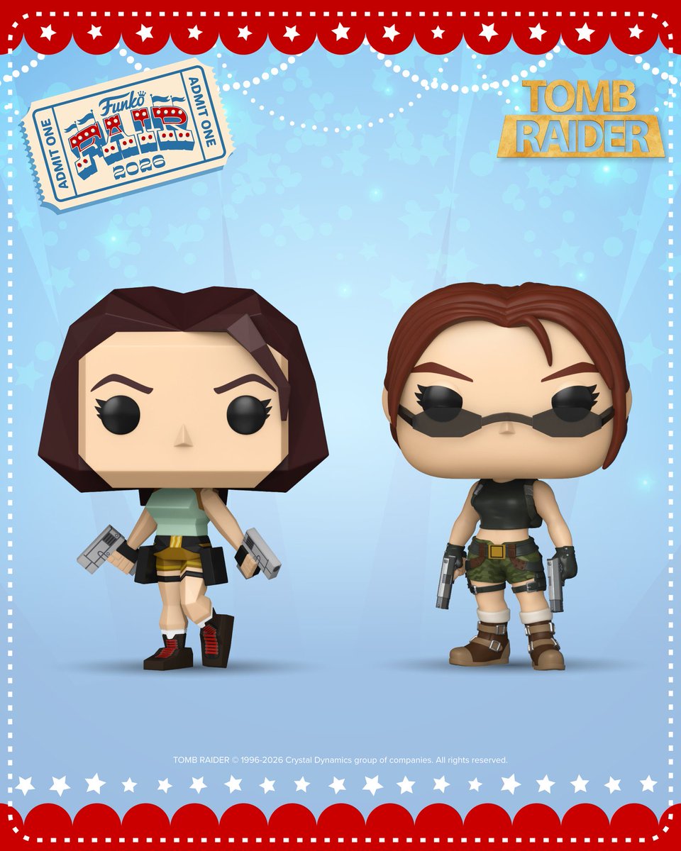 FunkoPopHunters's tweet image. Funko Fair 2026 Reveals: Tomb Raider Pops! #funko #funkofair #tombraider