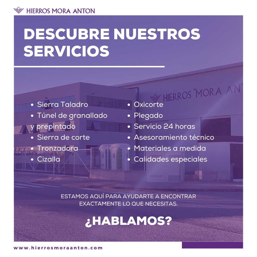 Nuestro amplio catálogo abarca productos y servicios personalizados para proyectos de cualquier tamaño, asegurando rapidez, precisión y alta calidad en la transformación del acero.
Infórmate aquí hierrosmoraanton.com/servicios-de-p… 

#Metalurgica #siderurgica #construccion #almacendehierros