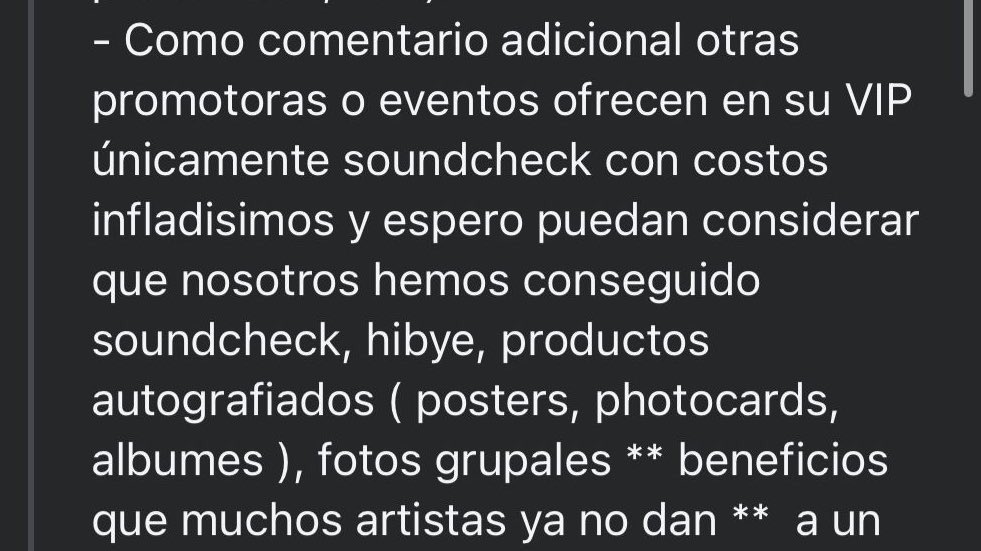 wonniecoenffl's tweet photo. Buenos días @ivan_escalante, una situación similar está pasando con los precios de boletos para @OfficialMONSTAX en México, le pedimos su apoyo para revisar la coherencia entre precios = beneficios. 
@ninshi_ent @STARSHIPent  @Profeco 
#PreciosJustos #BeneficiosObligatorios https://t.co/uB4sXmGIEF