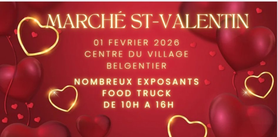 Vous pourrez me retrouver le 01 février au marché de la Saint-Valentin de Belgentier sur la place du village !