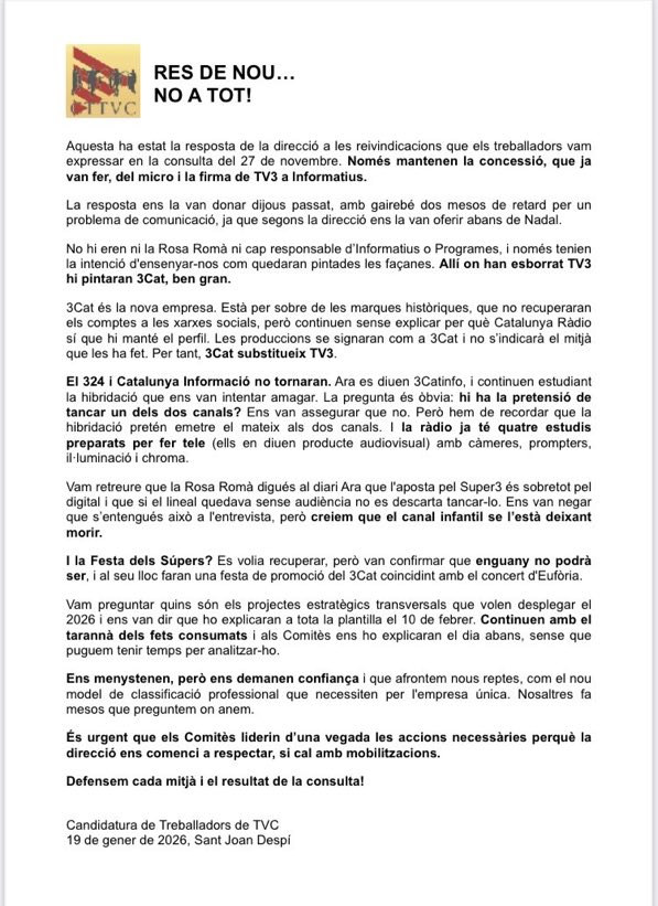 Candidatura TVC tweet media