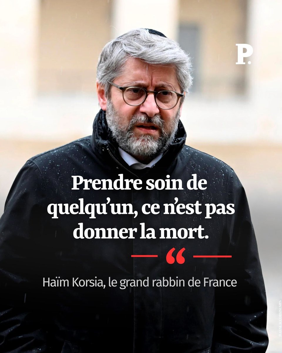 LePoint's tweet image. Le grand rabbin de France @HaimKorsia se bat contre le projet de loi sur la fin de vie, en débat au Sénat du 20 au 28 janvier

Par @Jeromecordelier
➡️ l.lepoint.fr/HRd