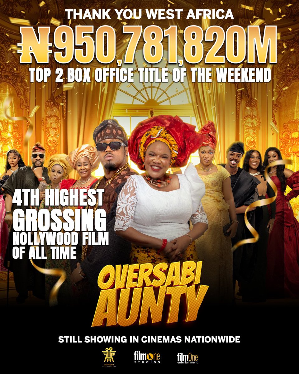 toyin_abraham1's tweet image. Feels like a dream🥹🥹 Thank you JESUS. Thank you everyone, thank you, thank you, thank you, thank you, thank you, thank you, thank you. Oversabi Aunty is still showing in cinemas. #Roadto1B #oversabiaunty