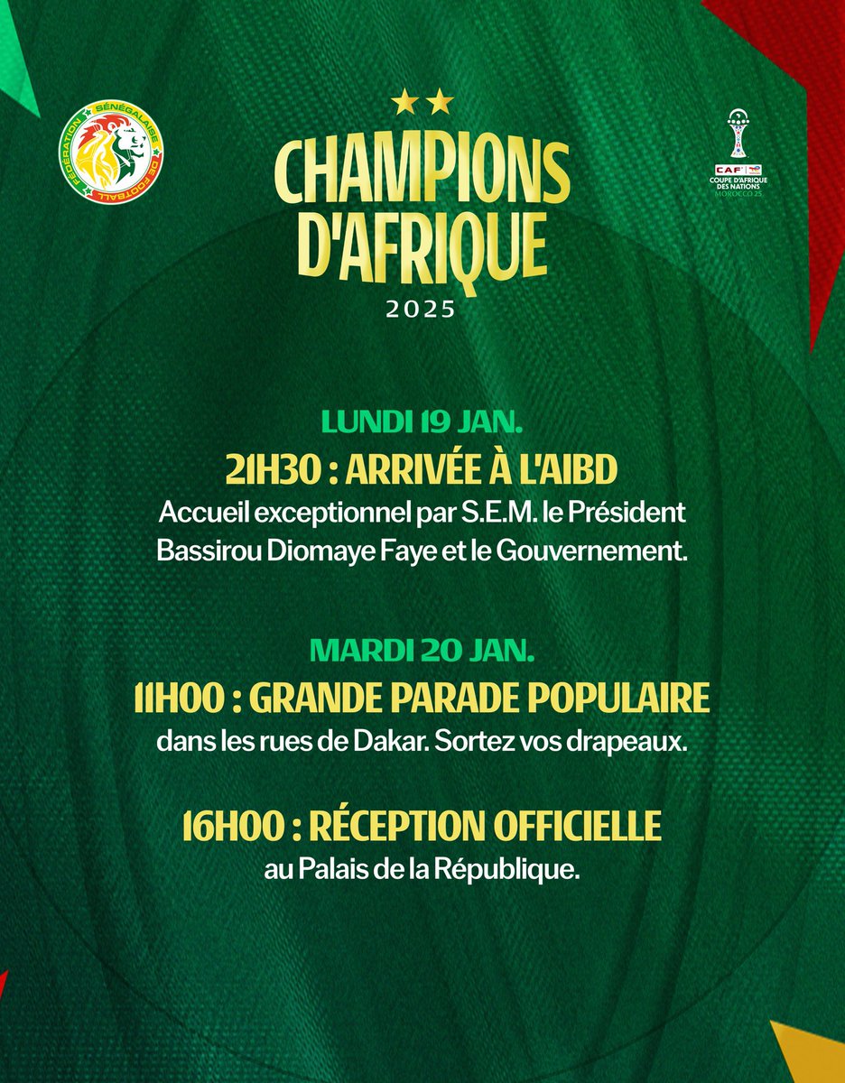 Voici le programme des Lions
