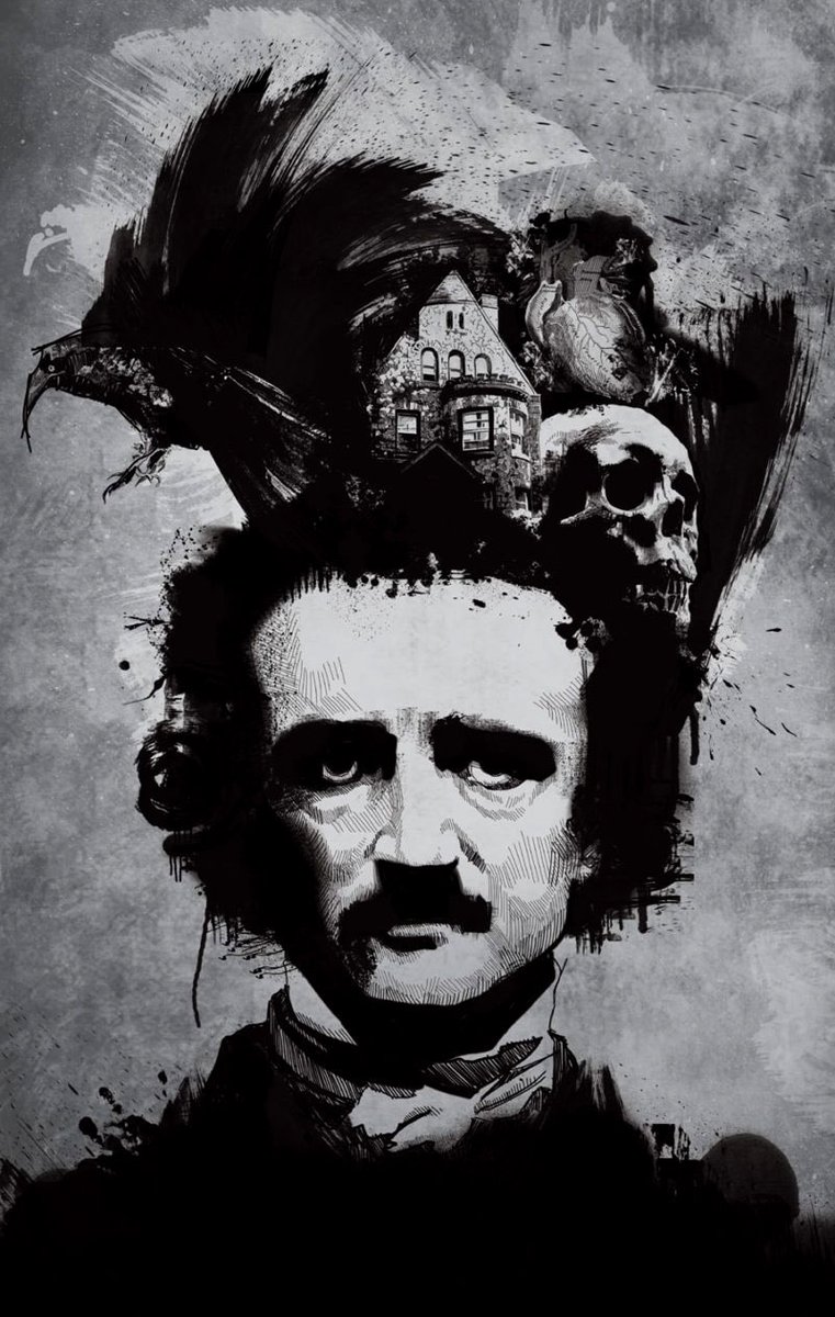 TodayinHistory's tweet photo. Edgar Allan Poe was born today in 1809! https://t.co/ZUktghgkE4