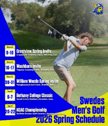 Swedes_Golf's tweet image. Spring is right around the corner, and we're ready to get back out on the links competing! The men kick off their season March 9–10 at Crestview. The women get underway March 23–24 at Tallgrass. Warmer days ahead!