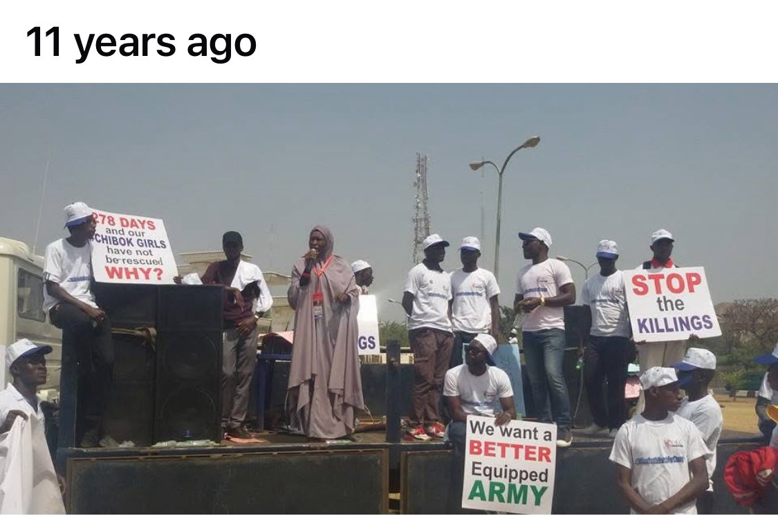 Facebook reminds me that 11 years ago I was on the streets making demands for the killings to be stopped and for the military to be better equipped!!!!

11 years later, the killings increased and the situation of the military worsened!

Insanity they say is doing the same thing