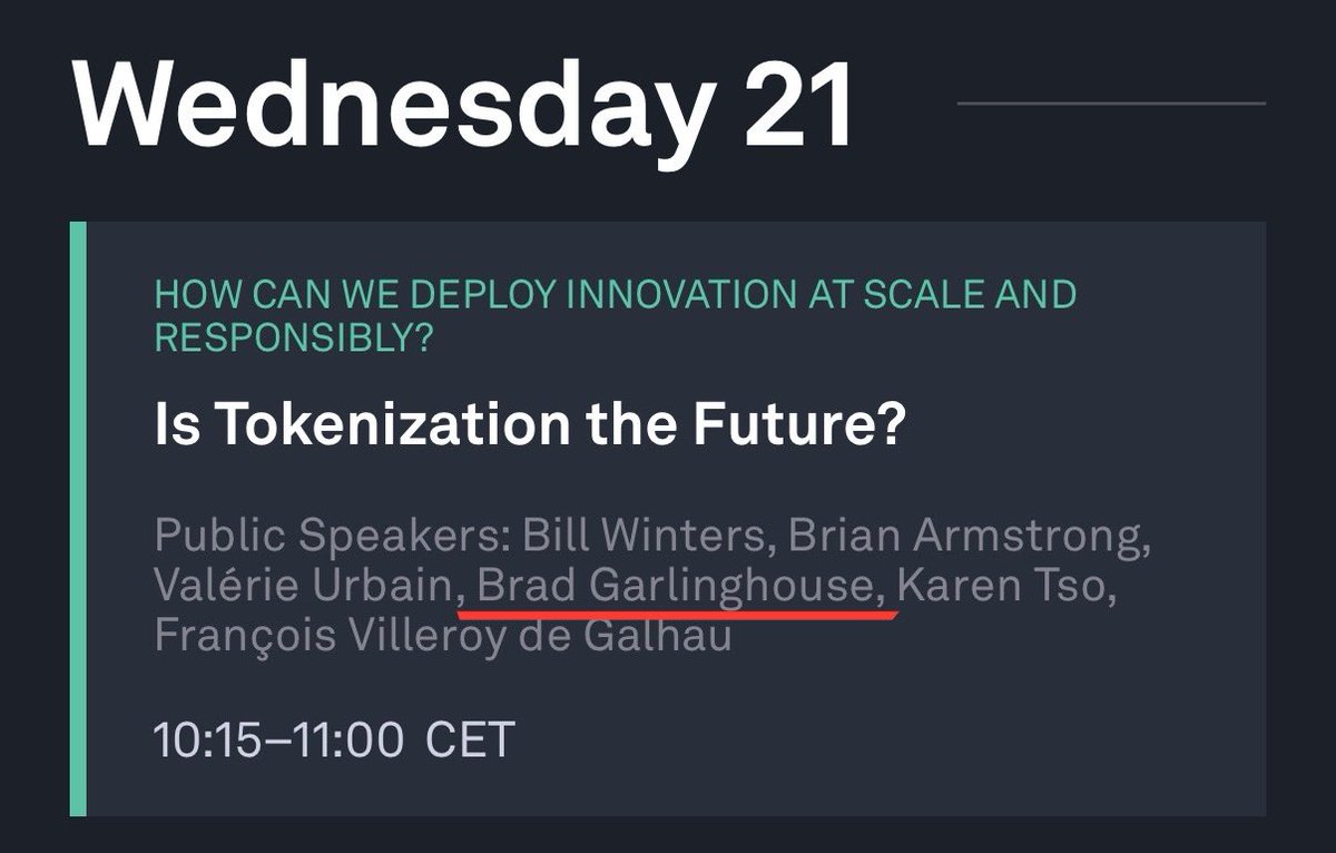 _Crypto_Barbie's tweet photo. 🚨 BREAKING:

RIPPLE CEO BRAD GARLINGHOUSE WILL BE HOLDING A SPEECH THIS WEEK AT THE WORLD ECONOMIC FORUM (WEF) IN DAVOS ON WEDNESDAY THE 21ST, FROM 10:15 TO 11:00 A.M. CET!🇨🇭 #XRP 

https://t.co/Ekng4PIB15 https://t.co/jSzFQJoxeb