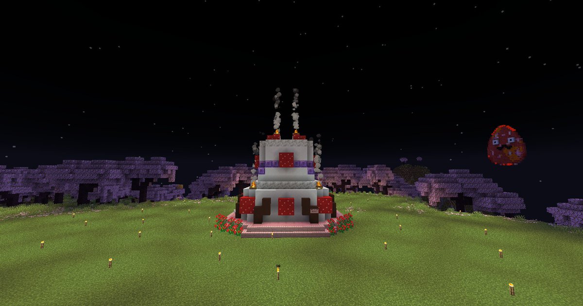 Thank you so much to my LilStar <a href="/sei_seiryu/">Seiryuu</a>  for making this in the MC server ;;;;; I love it so much. Made the cake in MC too~

 And of course, thank you all for the birthday wishes and surprises, I love you all LilStars <3

#YHbirthday2026