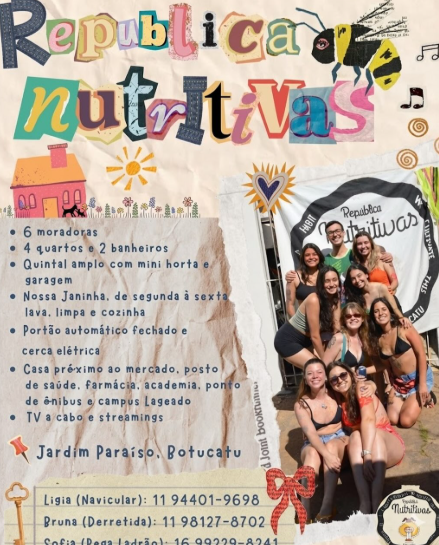 senesepocs's tweet photo. Passou na Unesp Botucatu e tá procurando onde morar? Vem conhecer a gente, bixetinha 💛

Quer ter uma vivência incrível,com mulheres de diferentes cursos e morando numa casa linda e reformada?  A gente te espera de portas abertas!!
  
#unesp #unespbotucatu https://t.co/lifn92XiZ3