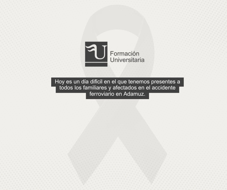 Queremos hacer llegar nuestro pésame a todos los familiares y afectados en el accidente ferroviario en Adamuz. Nos sentimos conmovidos, aun más si cabe, al tener tantos alumnos procedentes de las ciudades que esta tragedia ha salpicado. Un abrazo Madrid, Málaga y Huelva.