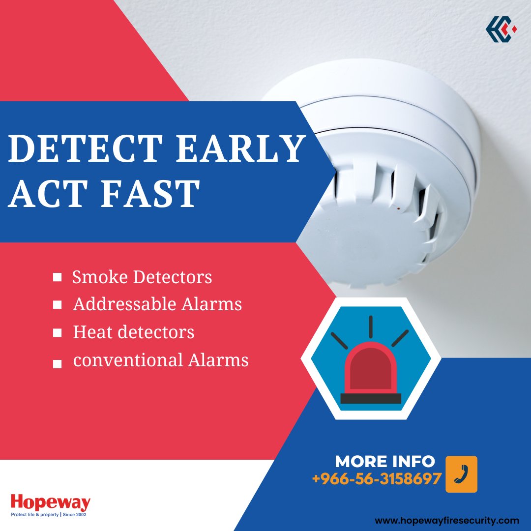 HopewaySafety's tweet image. توفر هوبواي حلول أنظمة كشف وإنذار الحريق الذكية، المصممة للاستجابة السريعة، ومرونة النظام، وأداء موثوق في مختلف المرافق الحديثة.

Hopeway delivers intelligent fire detection and alarm solutions designed for fast response, system adaptability, and dependable performance across