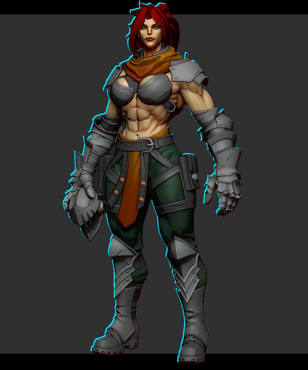 WhisperOfDAGON's tweet image. Character design.
#3dsculpt #zbrush #gamecharacter