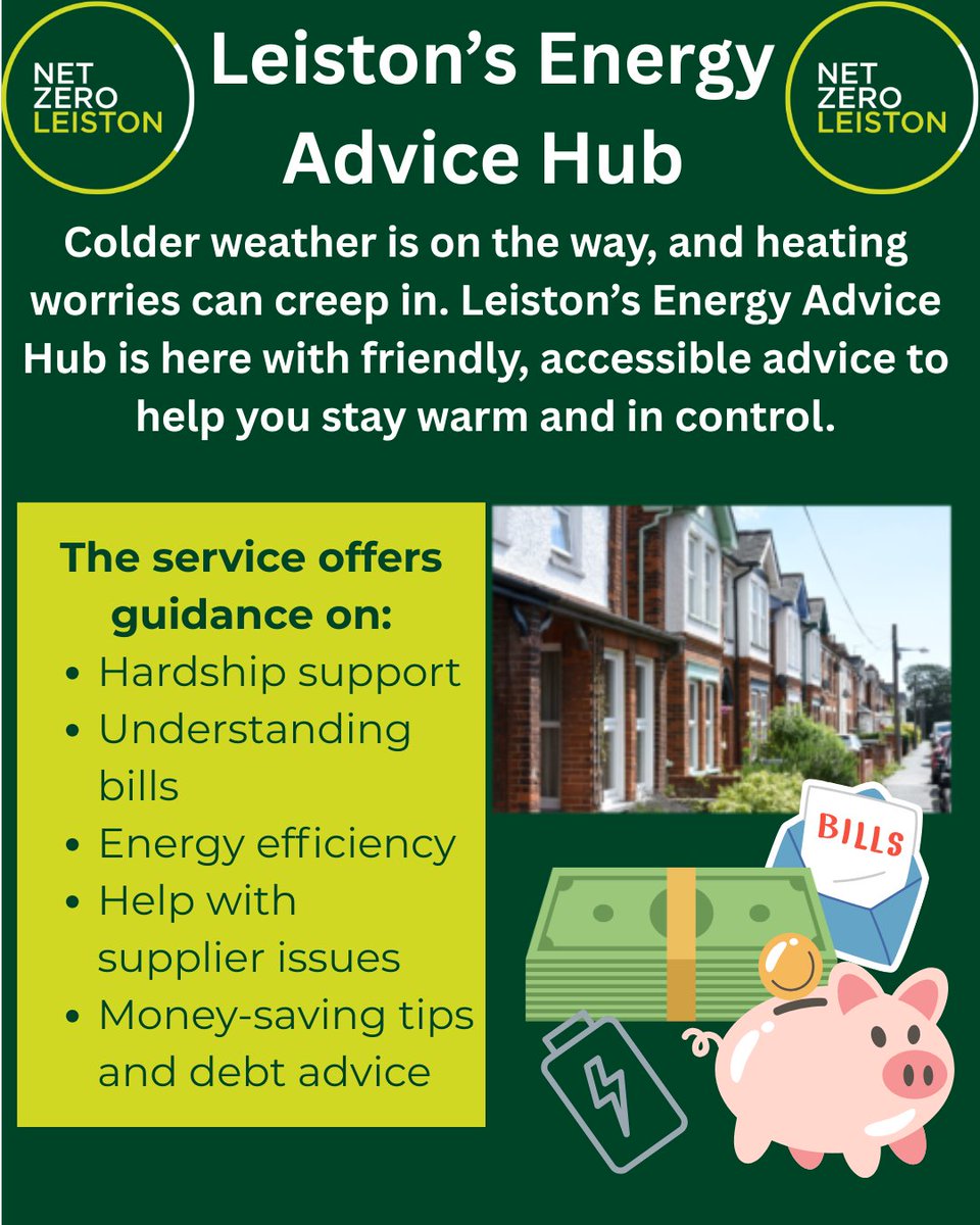 NetZero_Leiston's tweet photo. 💡🧣 Leiston’s Energy Advice Hub 💡🧣

Colder weather is on the way, and heating worries can creep in. Leiston’s Energy Advice Hub is here with friendly, accessible advice to help you stay warm and in control. https://t.co/PmoLExSkoE