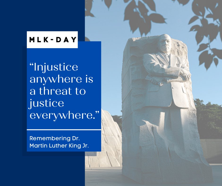 Today we honor the life and legacy of Dr. Martin Luther King Jr. #MLKDay