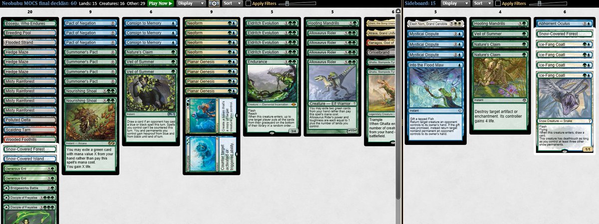 GrindstoneMTGO's tweet photo. Neoform SB Map/Guide by Xenowan

Xenowan won the Modern portion of the MOCS and decide to release his mapping for his Neoform deck! https://t.co/dIXXCqq3Gm