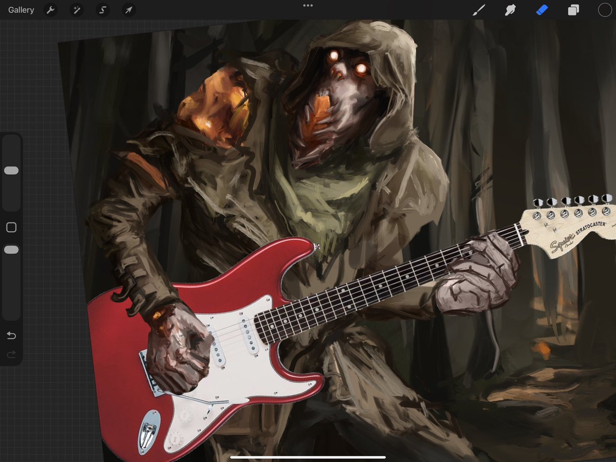 ksyx999's tweet image. wip but I removed his cane cause it looked like he’s playing guitar