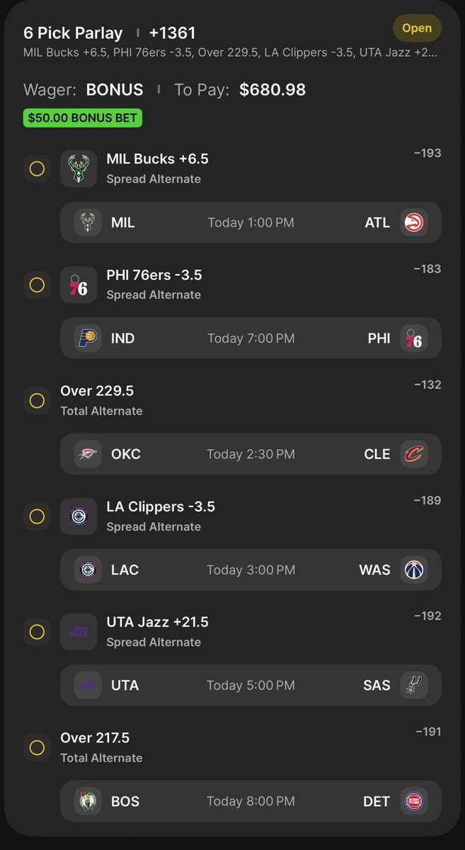 LifeLes64816758's tweet photo. @DKSportsbook I’m about to flip this free $50 @DKSportsbook  🫡 https://t.co/tWLcs8aIGs