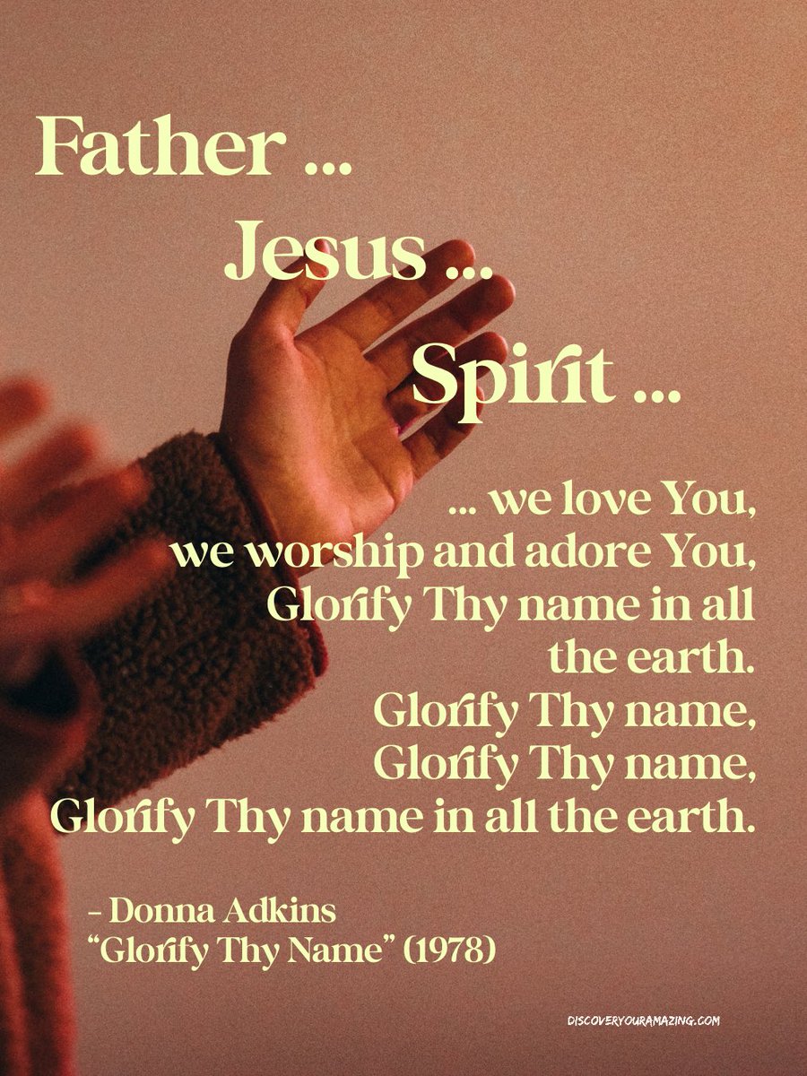 drgerrylewis's tweet image. So many memories of special moments singing this song in different worship contexts. Father, Son, Holy Spirit—worthy of all our praise. #blessedtrinity #todayshymntext #discoverYourAmazing
