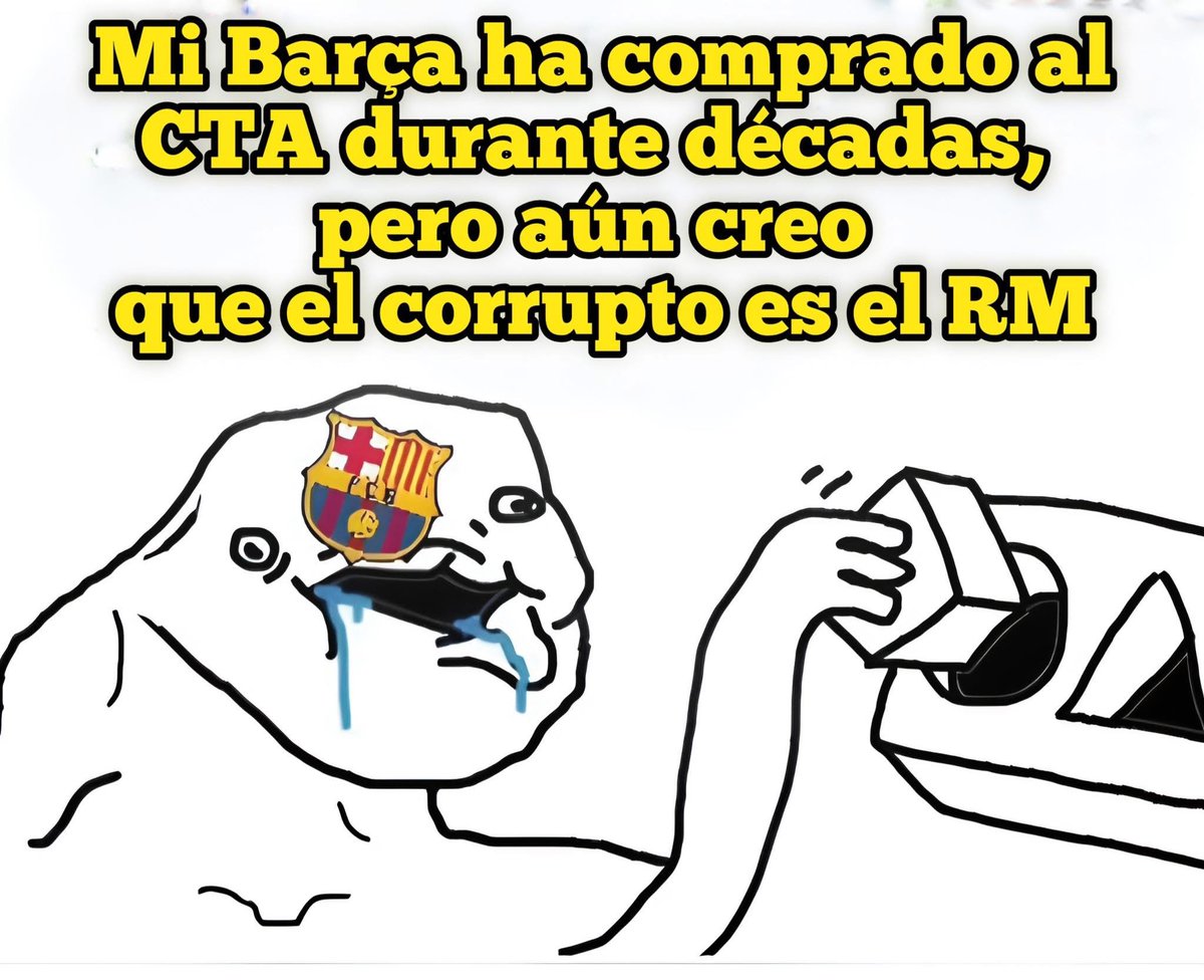 Jc76_jo's tweet photo. @Pleins_Xavi @CuleDeChamberi 🤣🤣🤣solo meten goles ilegales los rivales del varsa y el real madrid https://t.co/EJyd2Hfdjm