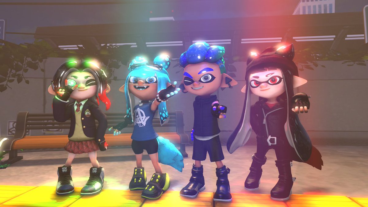 The best BFF!! 
For: <a href="/mellprincess_/">Ameliaa🎭🎤🍡🧸</a> 
For: @/IInktoling 
For: Jennliyz
#Splatoon3 #SoucerFillmmaker #Splatoonoc