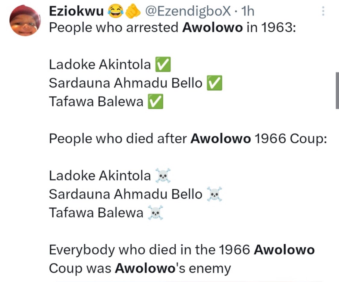 uchechukwunna12's tweet image. This was exactly how these yorubas succeeded in tagging Awolowo coup Igbo, because they had the Ibadan media monopoly then. Thank you @elonmusk for making us the media now
