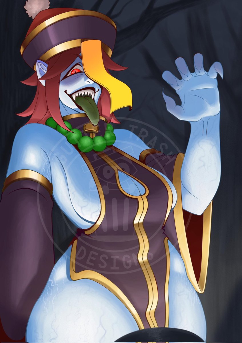GutterTrashAUS's tweet photo. Definitely an improvement over her last design, plus now you can get her as a blanket! #vampirenowtwt #smallartist #etsy #anime #monstergirl #monster https://t.co/GiQp5MBOC1