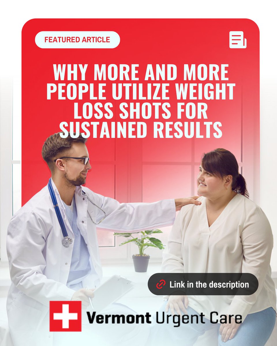 Why struggle when science can help? Discover why more people are turning to weight loss shots for lasting results.

📞 (213) 386-2511
📅 Book now: vermonturgentcare.org/schedule-appoi…

#WeightLossTips #HealthyLiving #VermontUrgentCare 
bit.ly/3IFFdNy