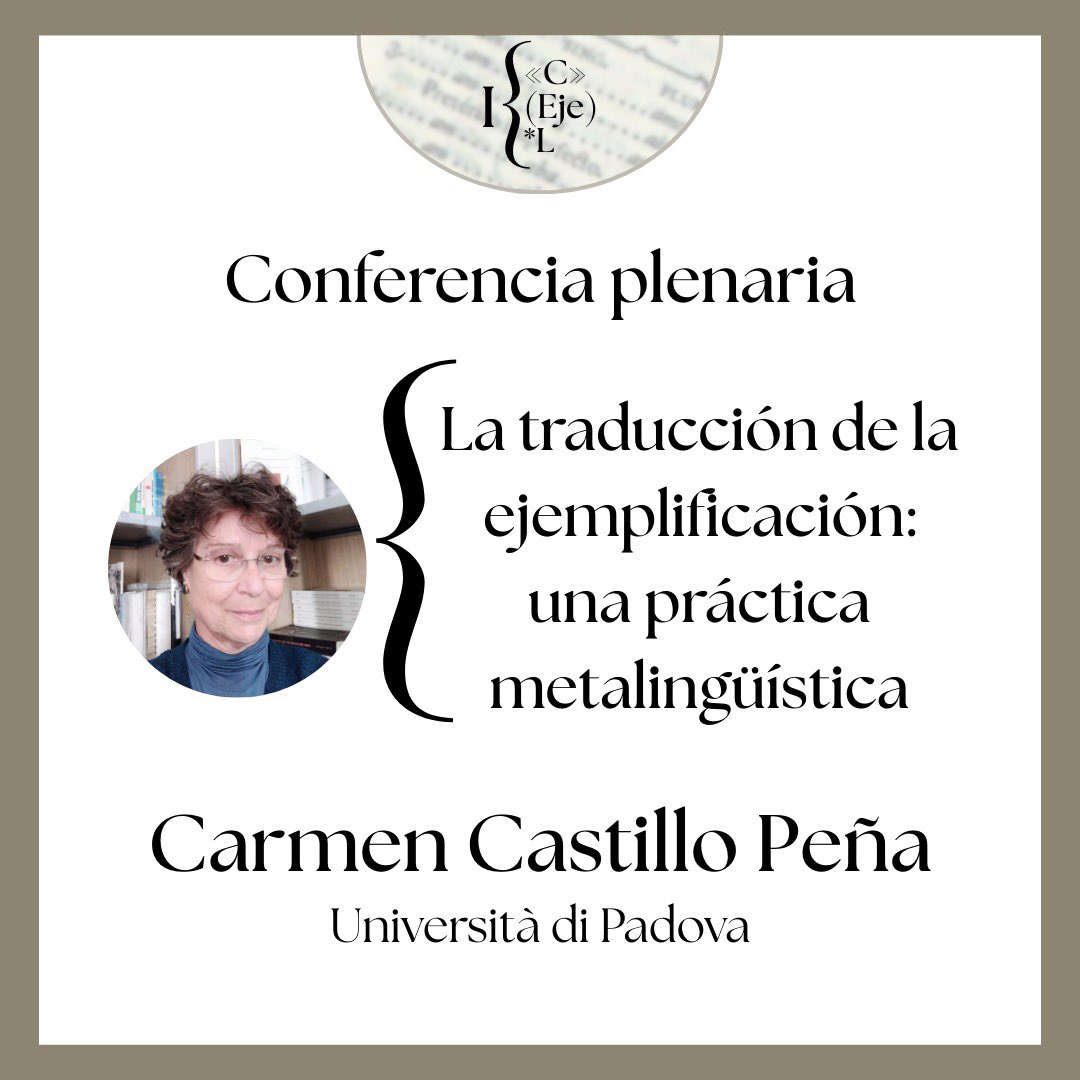 I Congreso de Ejemplificación Lingüística tweet media