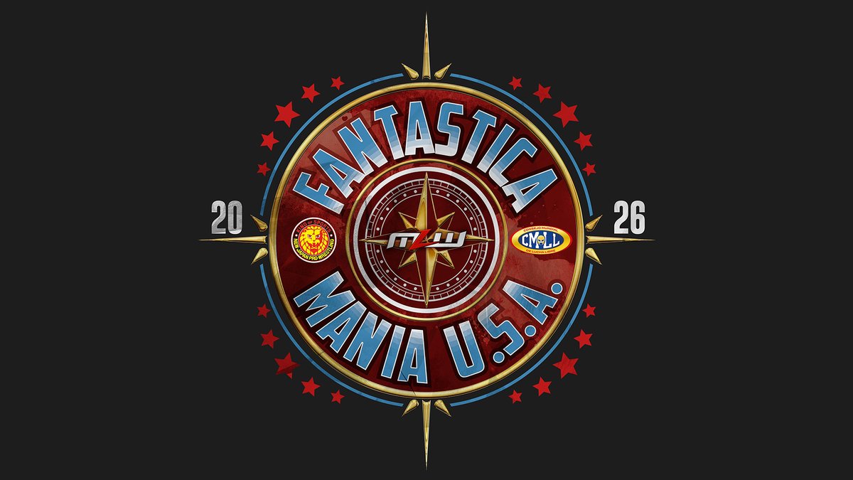 ⌛🌎🇲🇽🇺🇸🇯🇵
MLW &amp; NJPW Present: CMLL FantasticaMania USA 2026

La emoción cruza fronteras. En una misma noche, el ring reunirá a las estrellas de MLW, NJPW y CMLL, llevando la pasión de La Mejor Lucha Libre del Mundo

📆 12 de Abril
📍Festival Hall - Charleston
South Carolina, USA