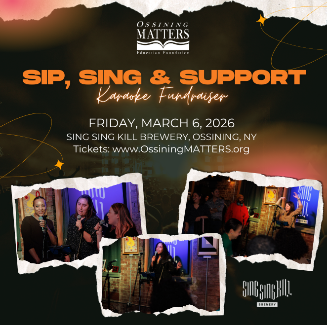 OssiningMATTERS's tweet photo. 🎤Your Friday night plans are covered👇
Sip, Sing &amp; Support: Karaoke Fundraiser! 🎶🍻
📅 March 6 | 7 PM at @singsingkilbrew 
Silent auction &amp; raffles! 🎁
🎟️ Tickets: https://t.co/asmIDlVdZz

#SipSingSupport #OssiningMATTERS #KaraokeNight #SingForACause #OssiningEvents https://t.co/jDLhsekhfc