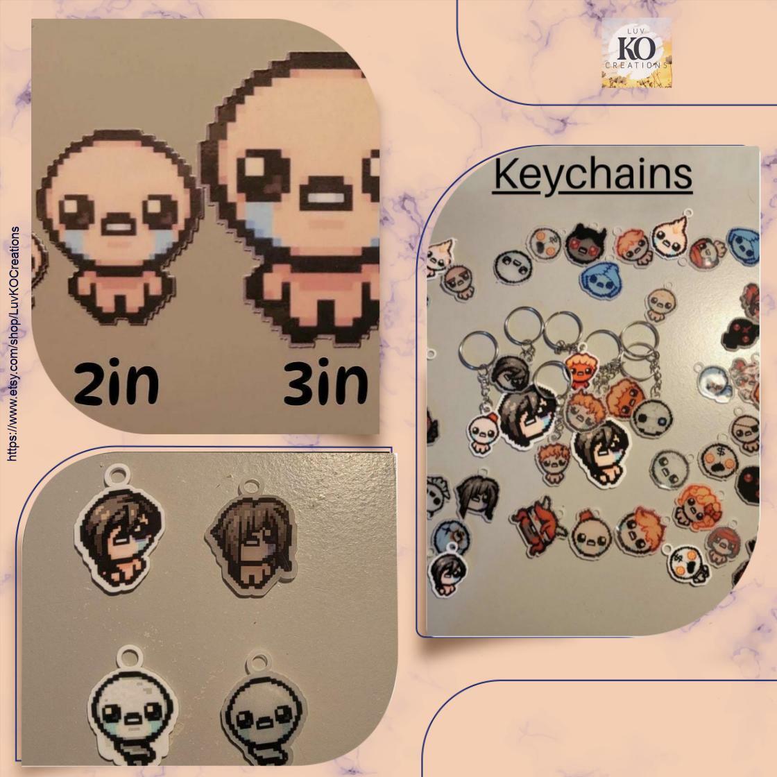 KayysCreation's tweet image. Unlock your fandom with our Binding of Isaac Keychains, just $9.00! Perfect for gamers and collectors alike—grab yours and carry the adventure wherever you go! #KeychainAddict #GamerGear

Shop Now etsy.com/listing/185517…